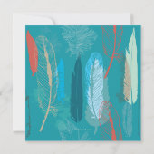 Feathers Einladung (Rückseite)