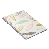 Feathers Falling Journal - Elfenbein Notizblock (Rechte Seite)