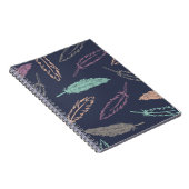 Feathers Falling Journal - Mitternacht Notizblock (Rechte Seite)