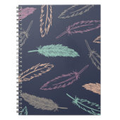 Feathers Falling Journal - Mitternacht Notizblock (Vorderseite)