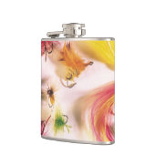 Feathers Fishing Hooks Flachmann (Links)