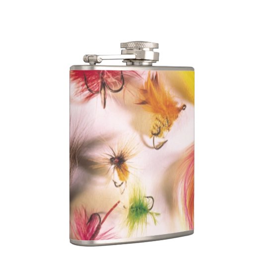 Feathers Fishing Hooks Flachmann (Rechts)