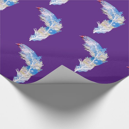 Feathers Geschenkpapier (Ecke)