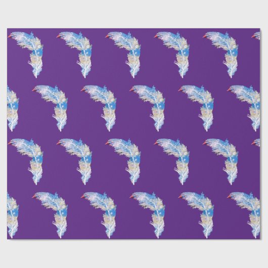 Feathers Geschenkpapier (Flach)