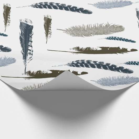 Feathers Geschenkpapier (Ecke)