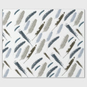 Feathers Geschenkpapier (Flach)
