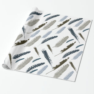 Feathers Geschenkpapier