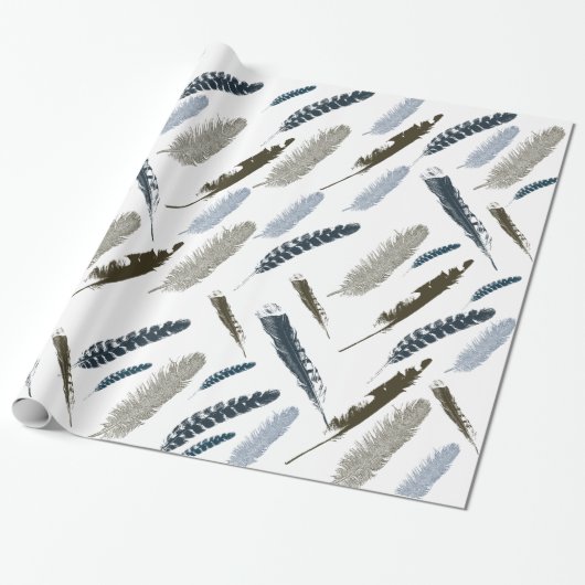 Feathers Geschenkpapier (Ungerollt)