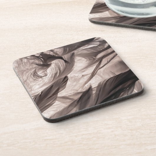 Feathers Getränkeuntersetzer (Linke Seite)