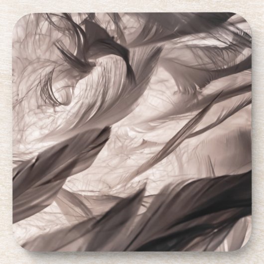 Feathers Getränkeuntersetzer (Vorderseite)