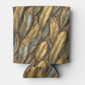 Feathers Golden Silver Art Dosenkühler (Vorderseite)