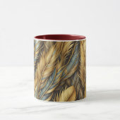 Feathers Golden Silver Art Tasse (Zentrum)