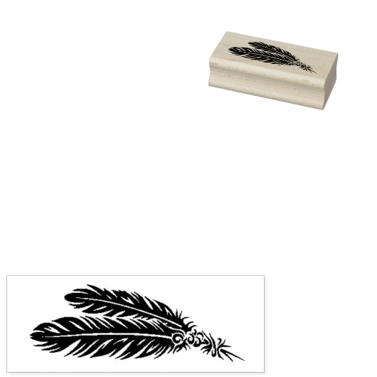 Feathers Gummistempel (Stempel)