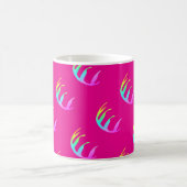 Feathers Hot Pink Kaffeetasse (Mittel)