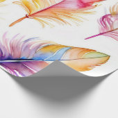 Feathers in Flight: Aquarellfarbensammlung Geschenkpapier (Ecke)
