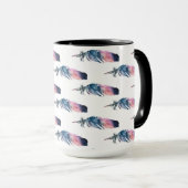 "Feathers"-Kaffee Tasse (VorderseiteRechts)