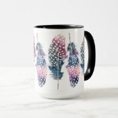 "Feathers"-Kaffee Tasse (VorderseiteRechts)