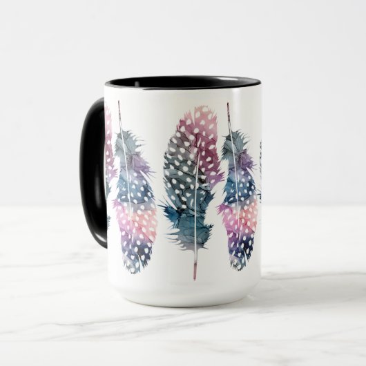 "Feathers"-Kaffee Tasse (Vorderseite Links)