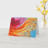 Feathers Karte (Gelbe Blume)