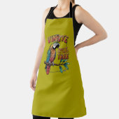 Feathers: Klassischer Papagei auf Zweig Schürze (InSitu)