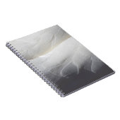 Feathers kreativer Hintergrund Notizblock (Rechte Seite)