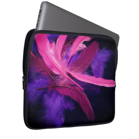 Feathers Laptop Sleeve (Vorne Rechts)