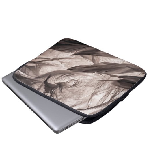 Feathers Laptopschutzhülle (Vorne Knopf)