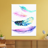 Feathers Leinwanddruck (Insitu (Wohnzimmer))