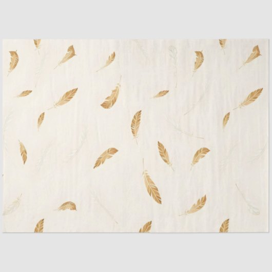 Feathers Luxury Modern Boho Collection Seidenpapier (Vorderseite)