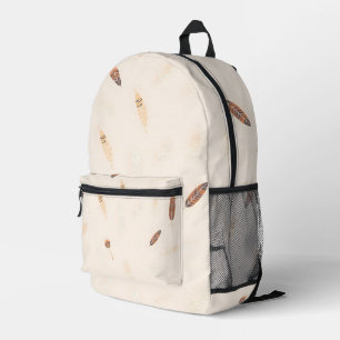 Feathers Luxury Popular Boho Collection Bedruckter Rucksack