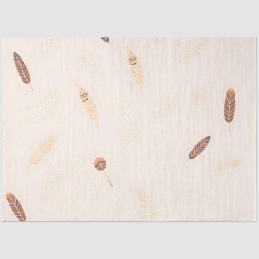 Feathers Luxury Popular Boho Collection Seidenpapier (Vorderseite)