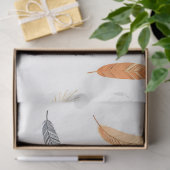 Feathers Luxury Trendy Boho Collection Seidenpapier (Geschenk)