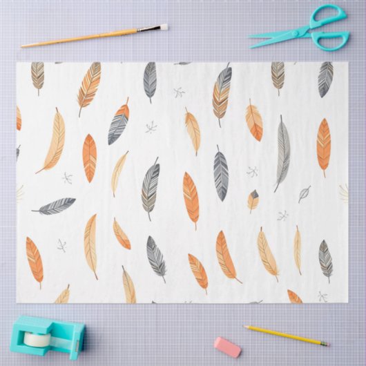 Feathers Luxury Trendy Boho Collection Seidenpapier (Basteln)