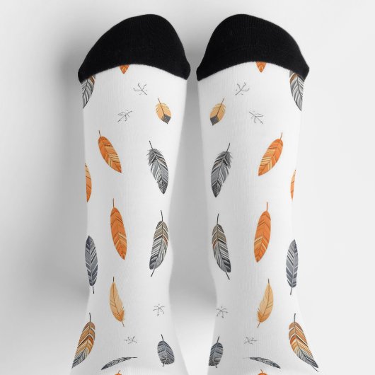 Feathers Luxury Trendy Boho Collection Socken (Oben)