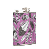 Feathers-Muster Flachmann (Rechts)