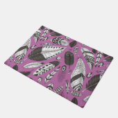 Feathers-Muster Fußmatte (Schrägansicht)