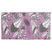 Feathers-Muster Kissenbezug (Vorderseite-Links)