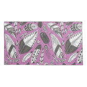 Feathers-Muster Kissenbezug (Rückseite-Links)