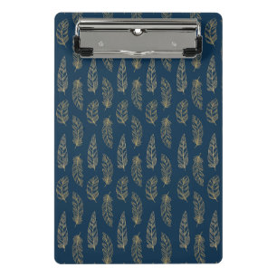 Feathers-Muster Mini Klemmbrett