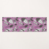 Feathers-Muster Yogamatte (Vorderseite (Horizontal))
