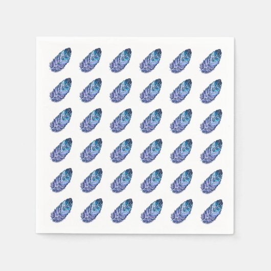 Feathers Napkins - Ihre Farben Serviette (Vorderseite)