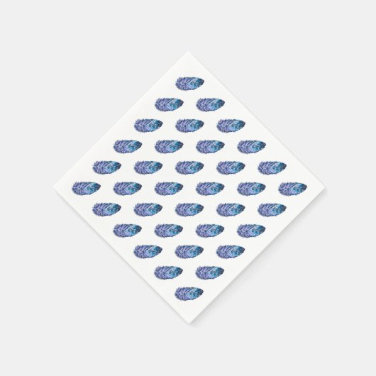 Feathers Napkins - Ihre Farben Serviette (Ecke)