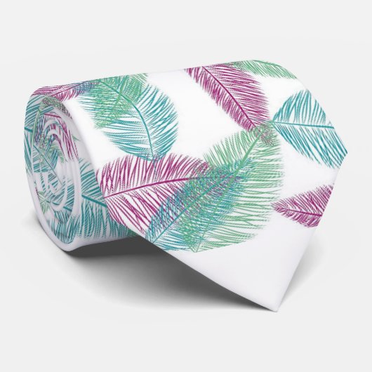 Feathers Neck Tie Krawatte (Gerollt)