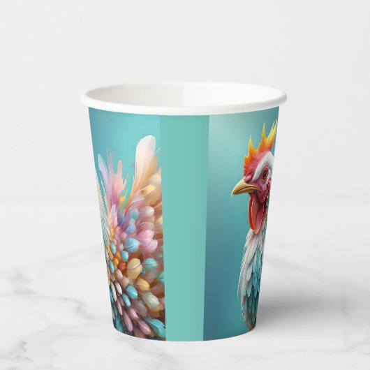 "Feathers of Color: The Rainbow Chicken" Pappbecher (Links)