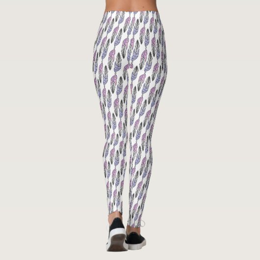 Feathers Pattern Leggings (Rückseite)