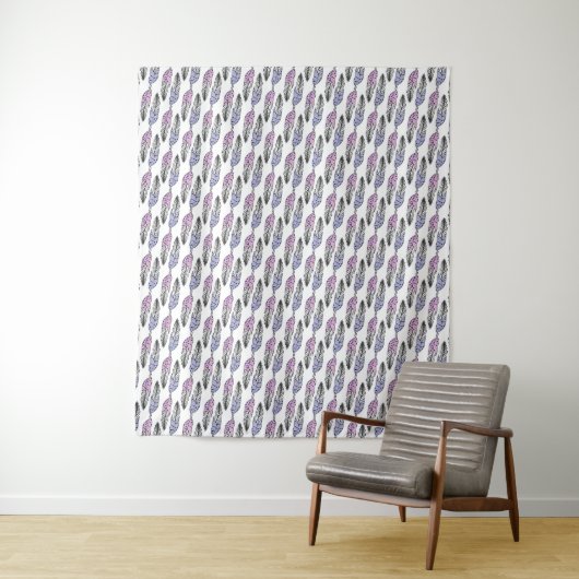 Feathers Pattern Wandteppiche (Beispiel)