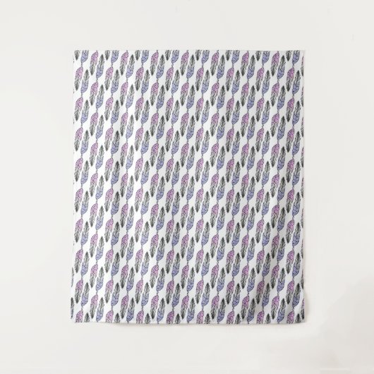 Feathers Pattern Wandteppiche (Vorderseite)