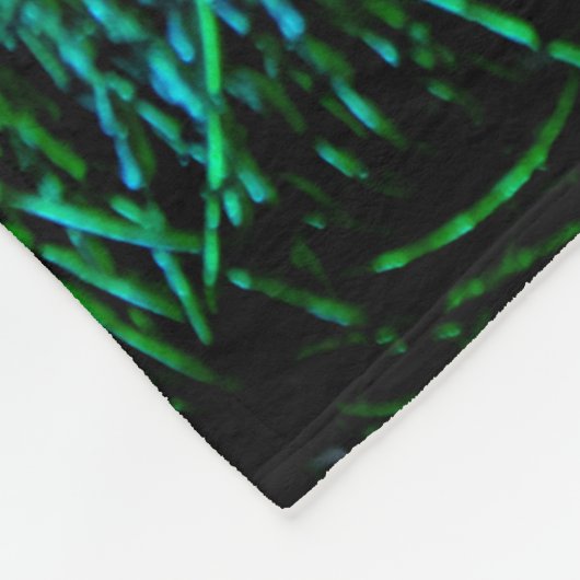 Feathers Peacock Feathers Fleecedecke (Ecke)