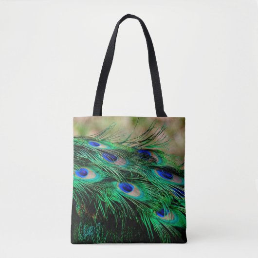 Feathers Peacock Feathers Tasche (Vorderseite)