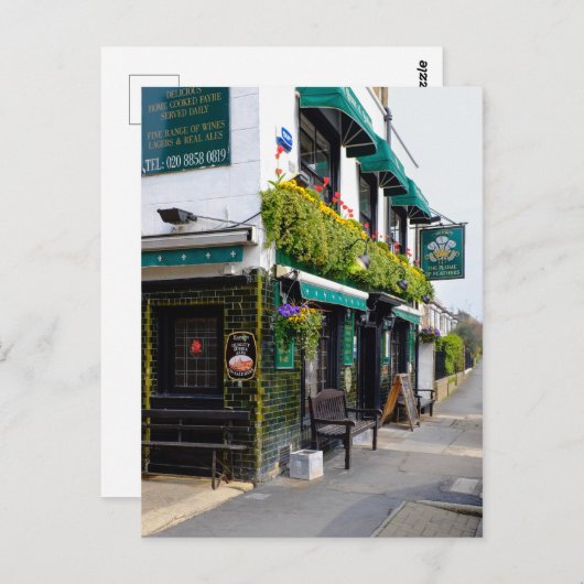 Feathers Plume, Greenwich, London Postkarte (Vorne/Hinten)